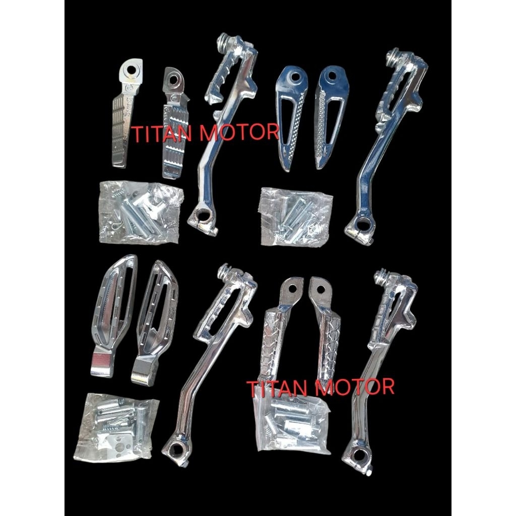 Paket Selahan+Step Injakan Crome Motor Mio Mio j Mio Soul Mio Smile Mio soul GT115 mio Sporty