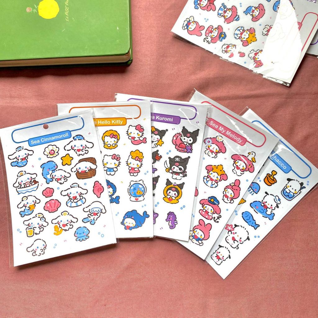

SANRIO Fan-Made Cute Sticker Sheet Deco Aesthetic (Collector's Choice)