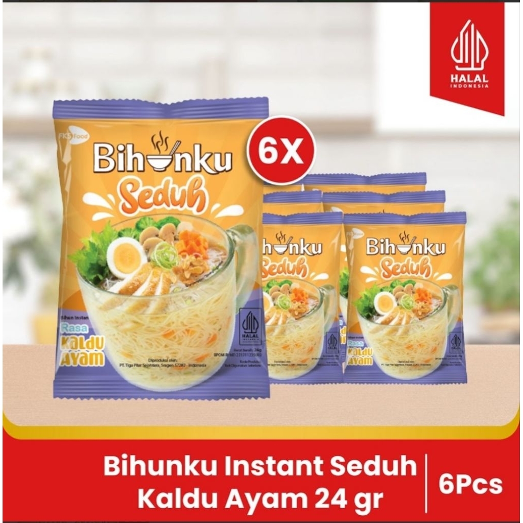 

Paket Bundling - Bihunku Instant - Seduh Kaldu ayam - 24gr - 6pcs