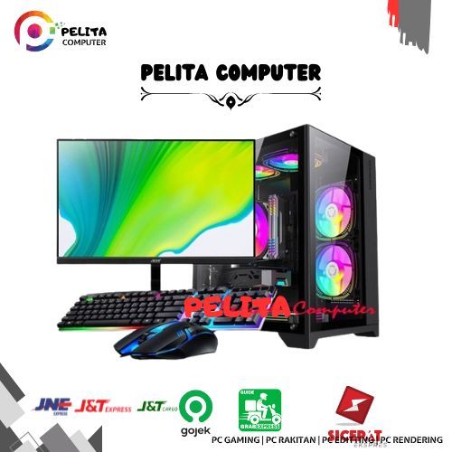 Full Set PC Gaming Ryzen 5 8600G / Monitor 24" 180Hz / 32GB / SSD Gaming Bablass - R5 8600G / 16GB, 