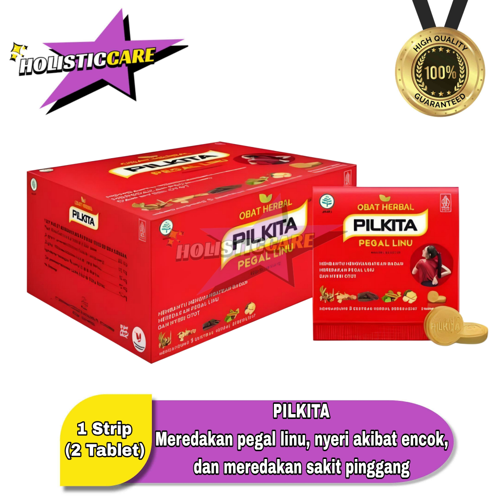 PILKITA Obat / Tablet Herbal Pegal Linu 10 Strip Isi 2 Tablet