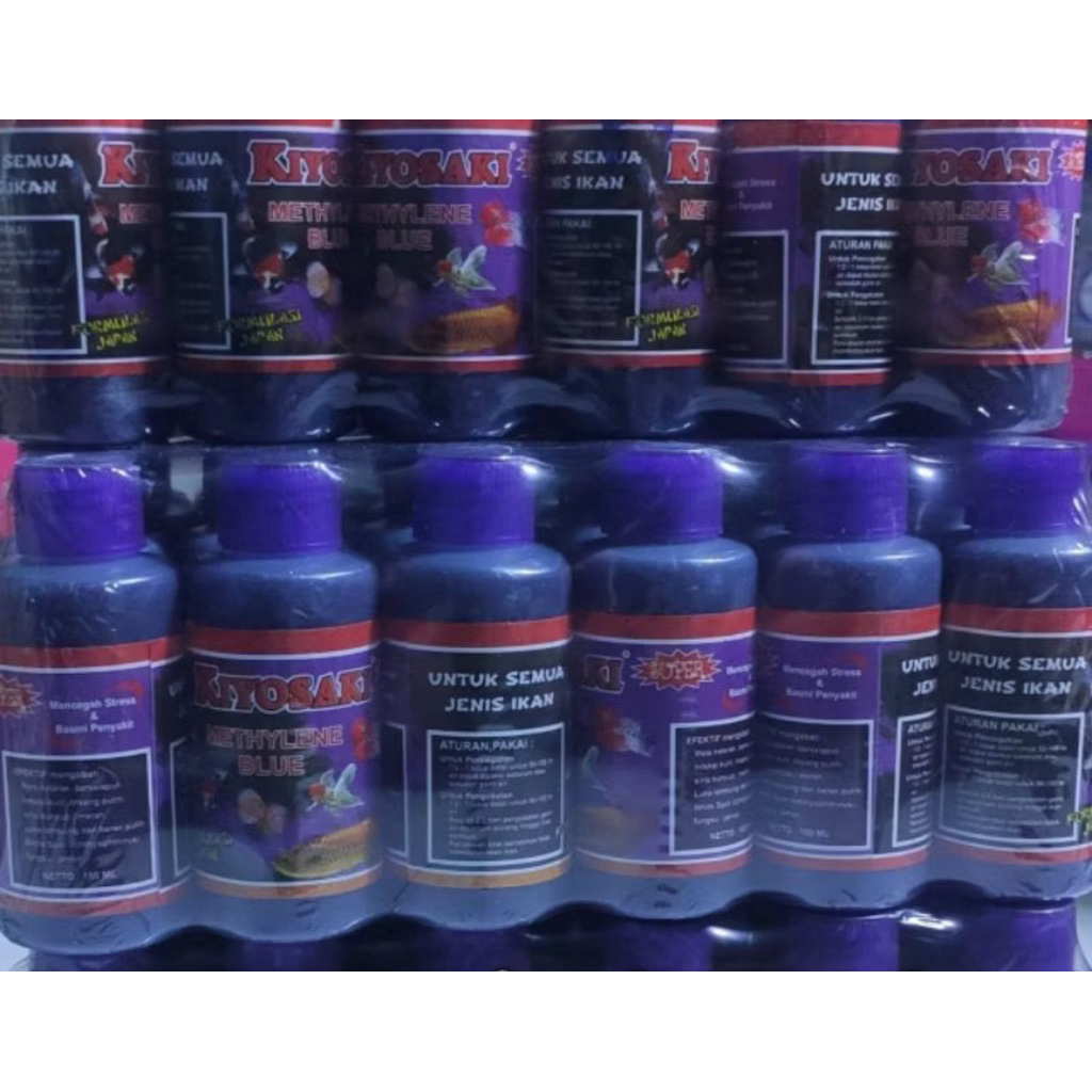 Per botol methylene blue 100ml / methylene blue / methylene / methylene blue obat ikan / obat biru /