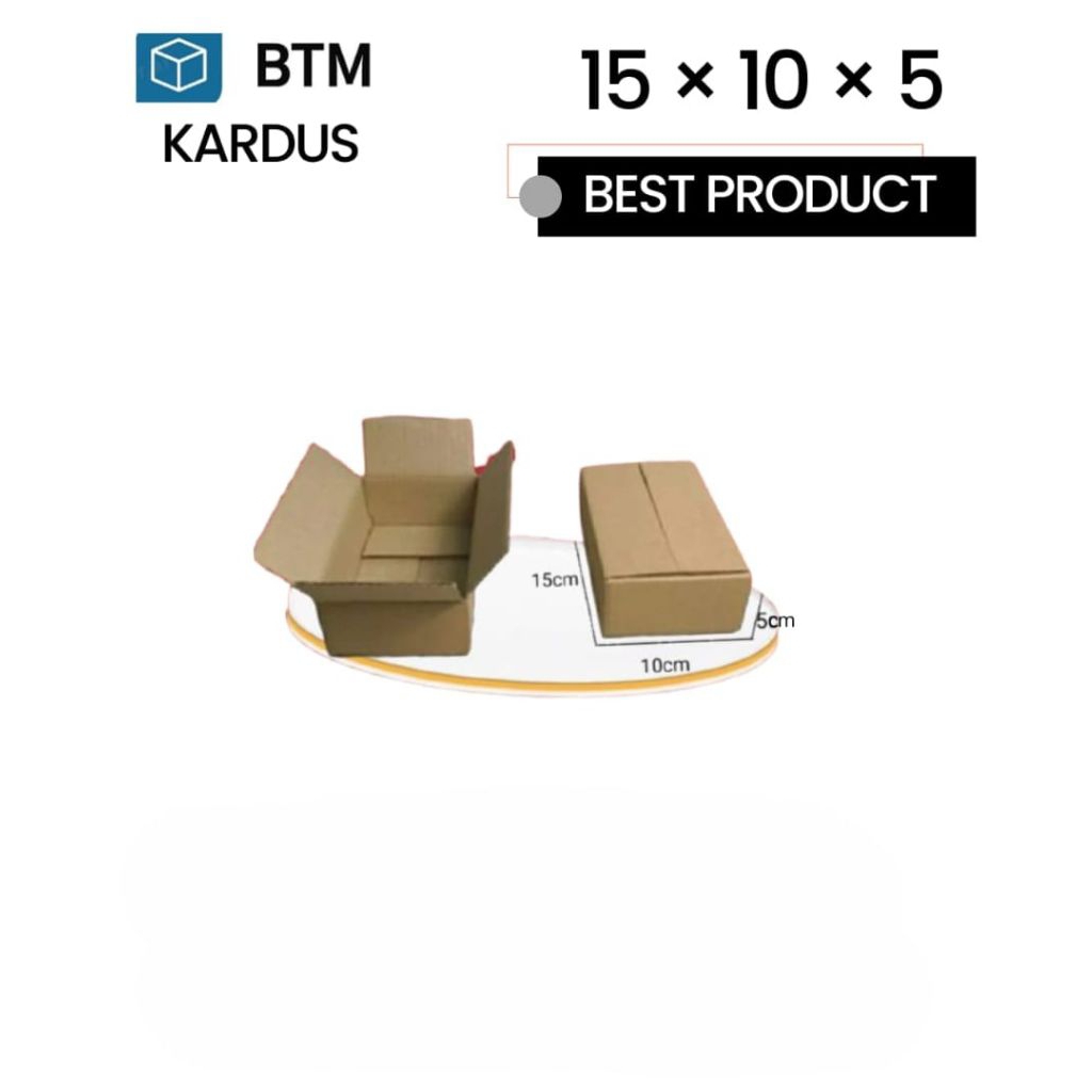 

kardus packing ukuran 15x10x5