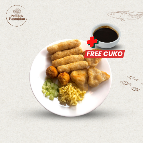 

Pempek Asli Palembang Heboh Isi 9 Free Cuko Vakum