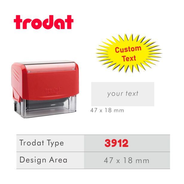 

Stempel Trodat Printy 3912 / Custom Huruf