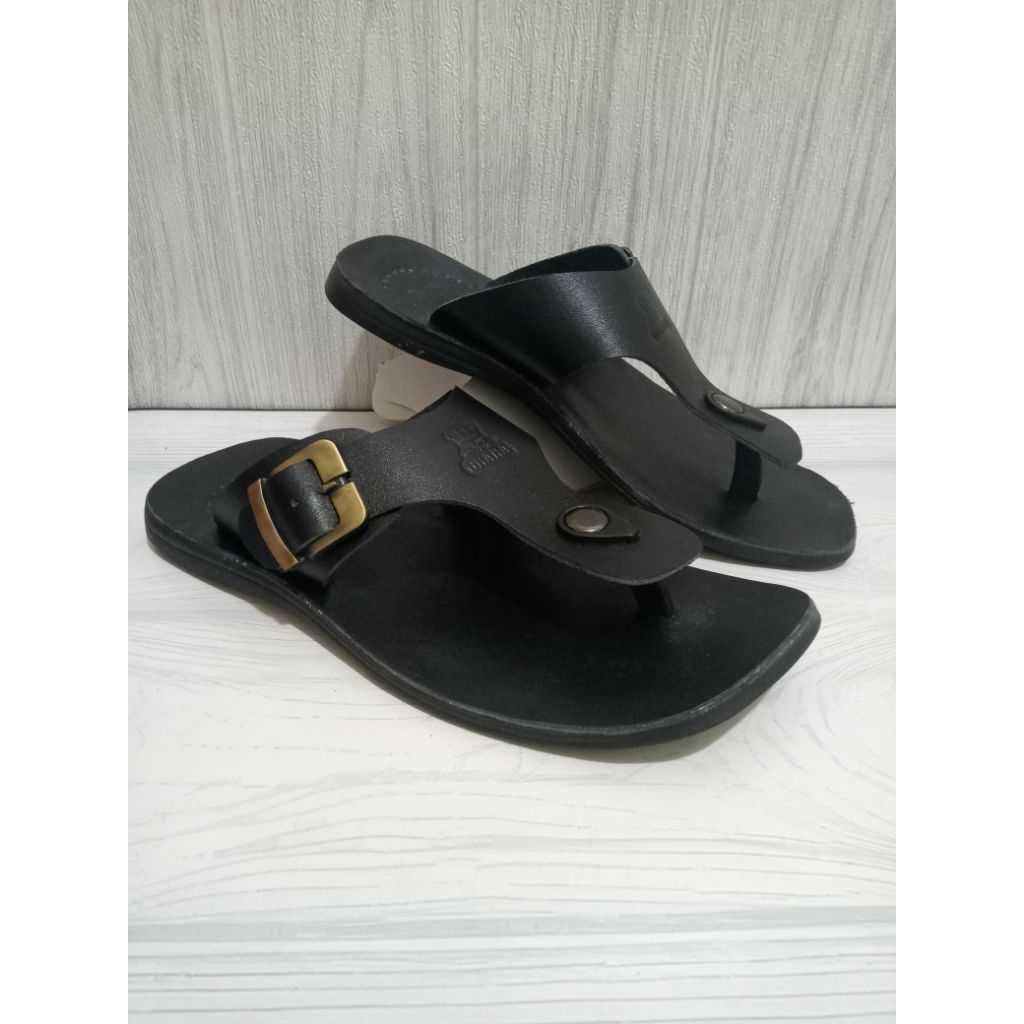 sandal jepit kulit pria model carvil sandal pria kulit sapi asli
