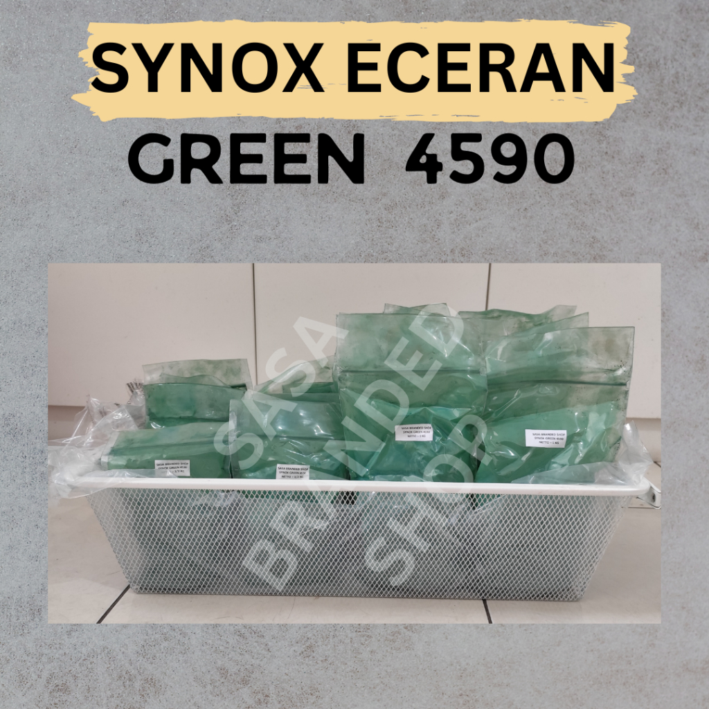 Pewarna / Iron Oxide / Pigment / Oker / Verf - Synox Eceran 1/2 Kg & 1 Kg - Hijau / Green 4590