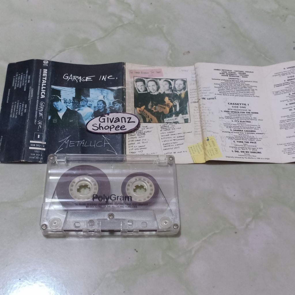 kaset pita METALLICA - Garage Inc