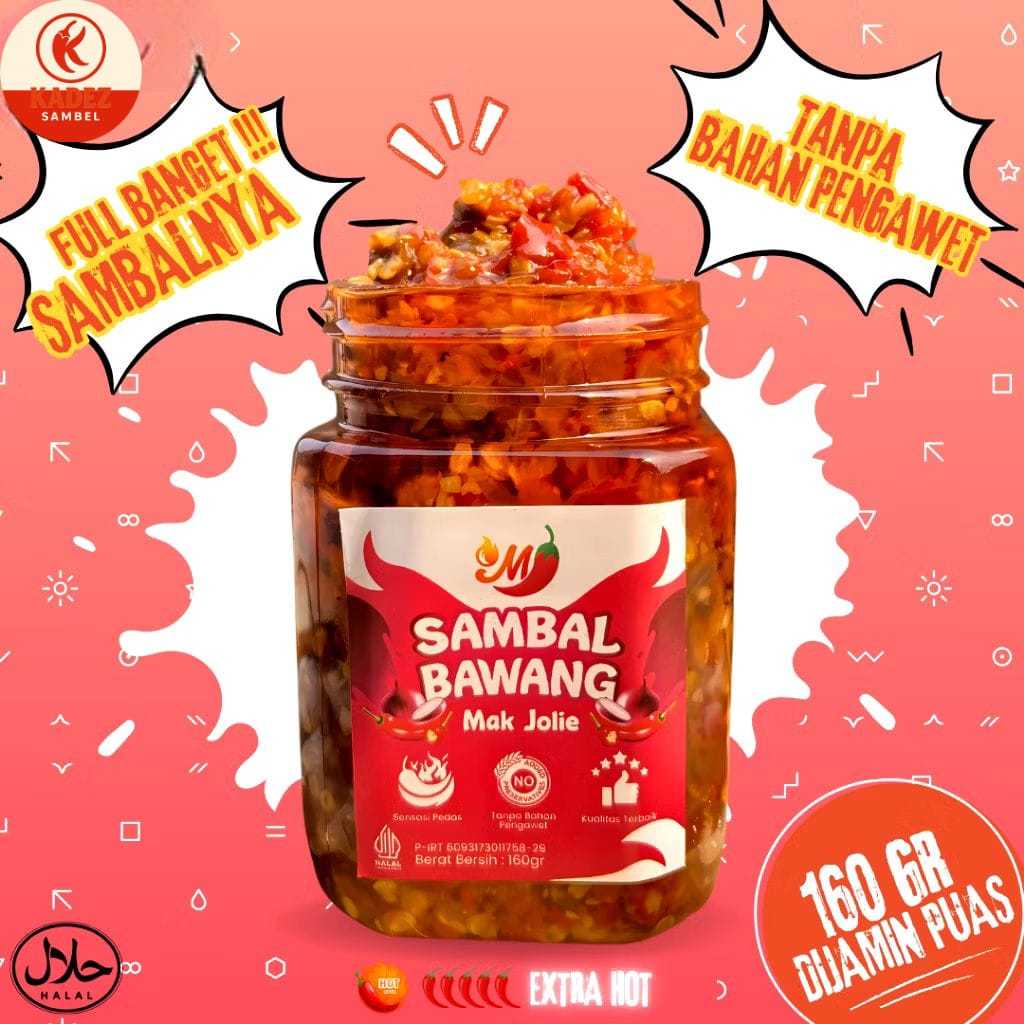 

Sambal Bawang 160 Gram Enak Banget Sambal Instan