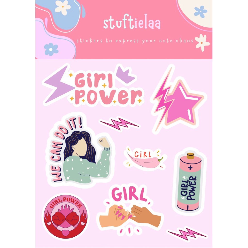

Stiker Lucu Aesthetic | Stiker Dekorasi Laptop / HP / Buku