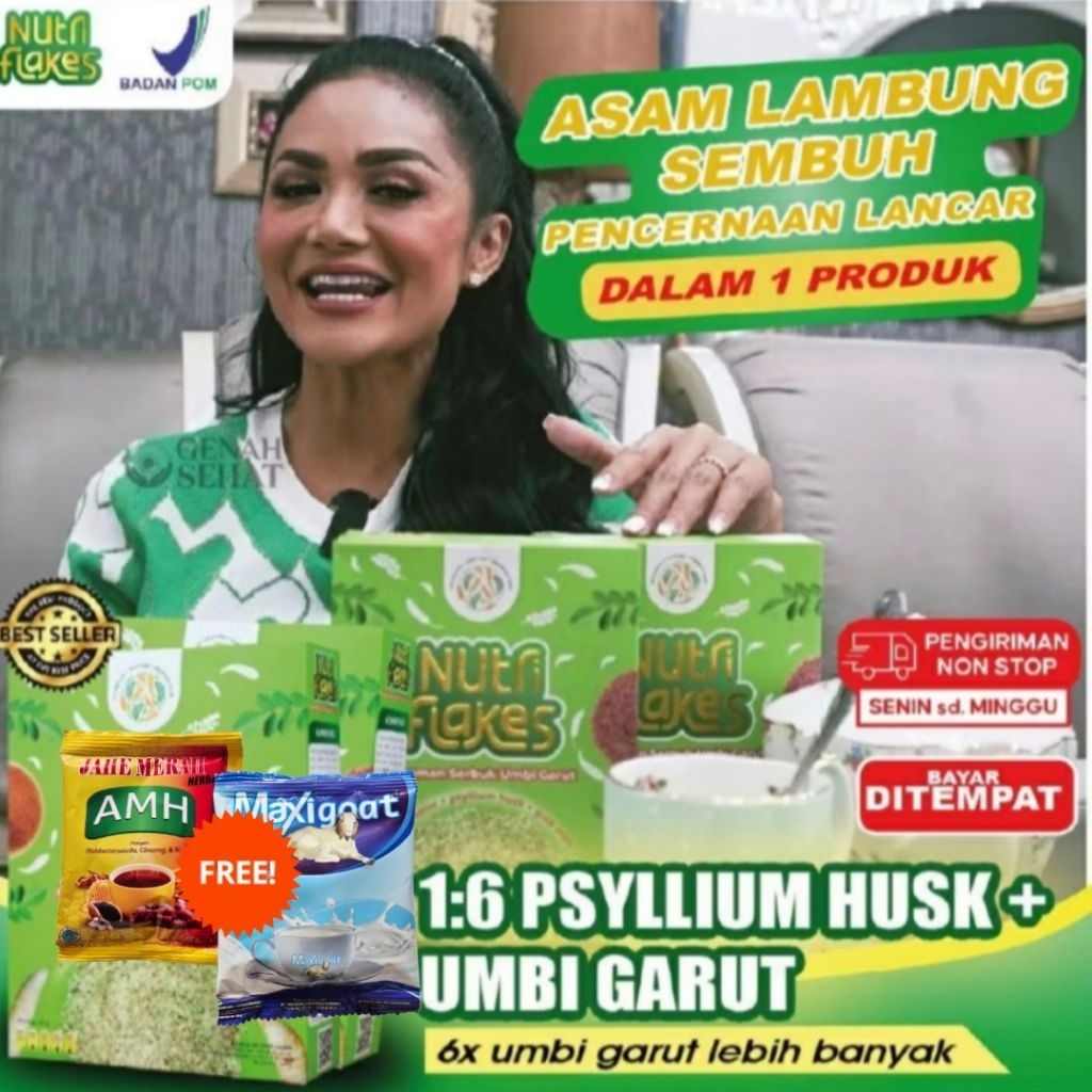 

Nutriflakes - Pengiriman Panam Pekanbaru - Original Minuman Umbi Garut Solusi Atasi Asam Lambung Maag Kronis Gerd Suplemen
