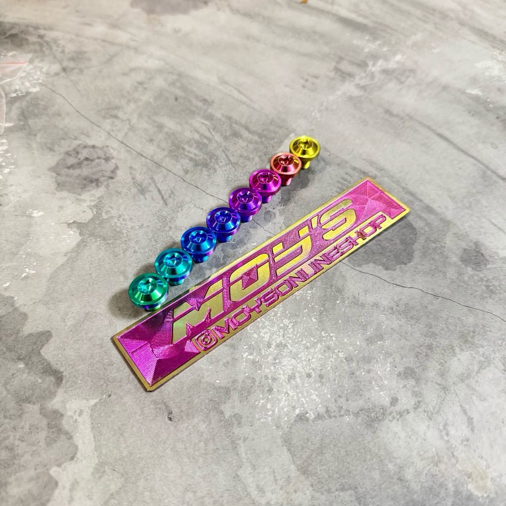 Baut Titanium M 8 x 10 Mm Drat 12 x 10 Cm Big Head