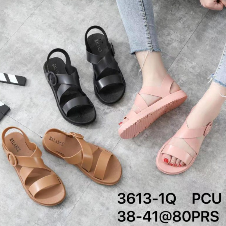 Belanja Hore sandal jelly wanita import tali silang kait