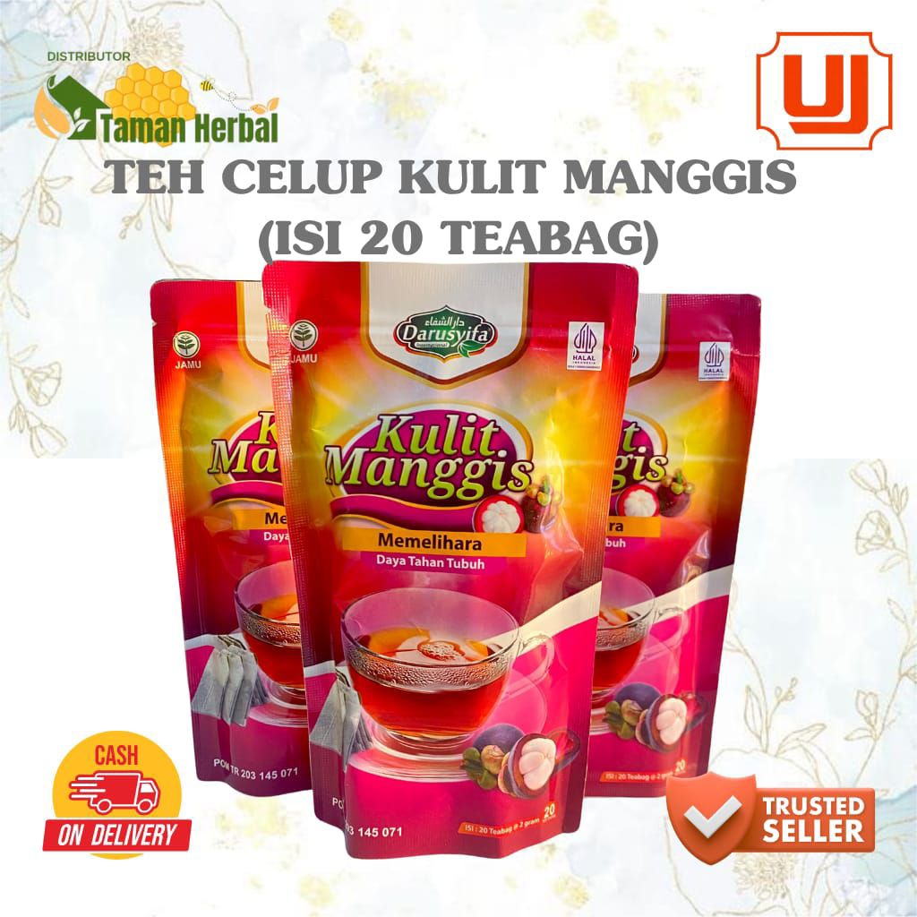 

TEH CELUP KULIT MANGGIS DARUSYIFA ISI 20Sachet / 100% BAHAN ALAMI