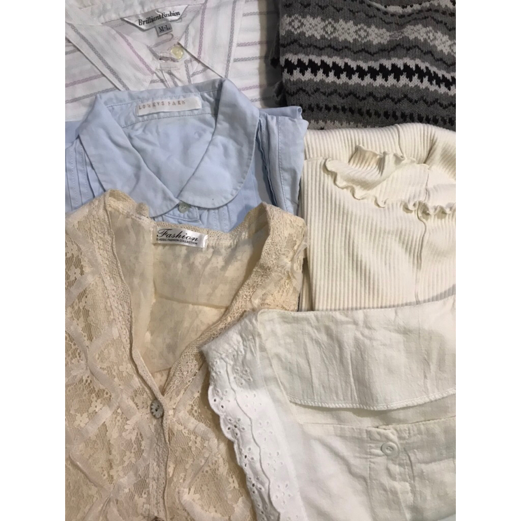 preloved baju coquette milkmaid lace dollete aesthetic