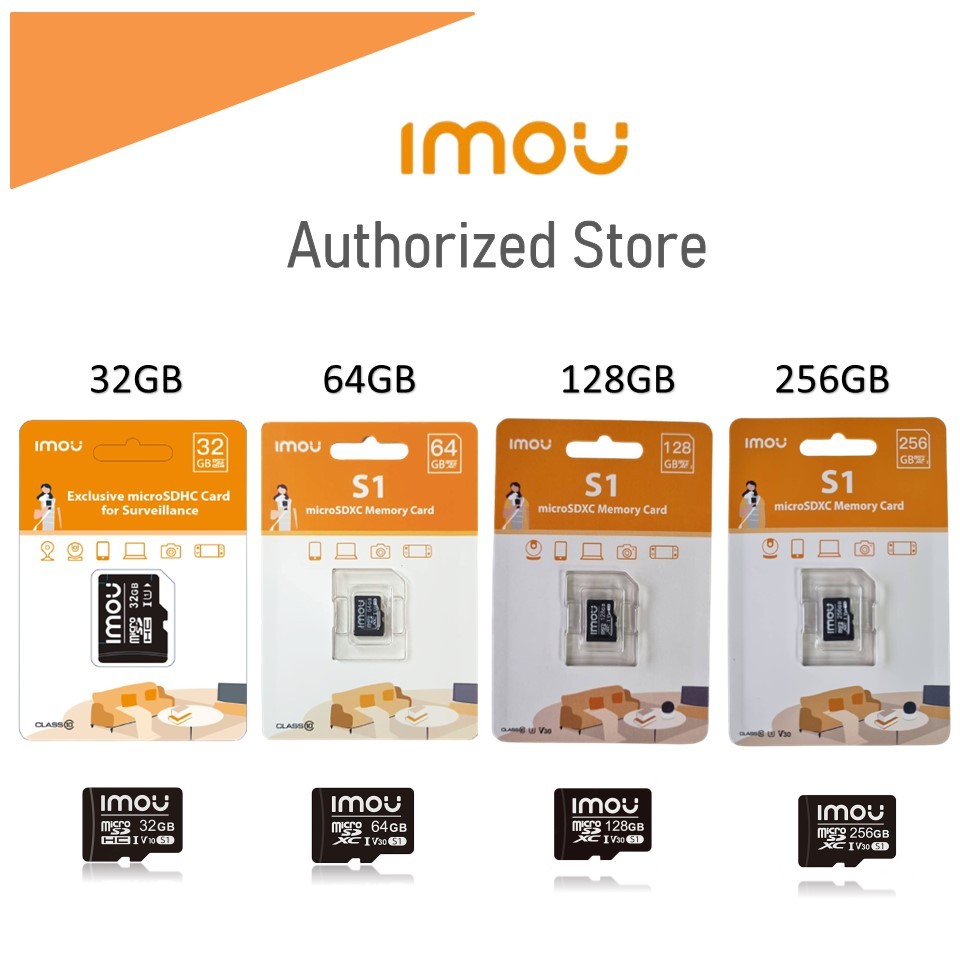 IMOU MicroSD 32GB 64GB 128GB 256GB Micro SD HP CCTV Kartu Memori Memory Card Class 10