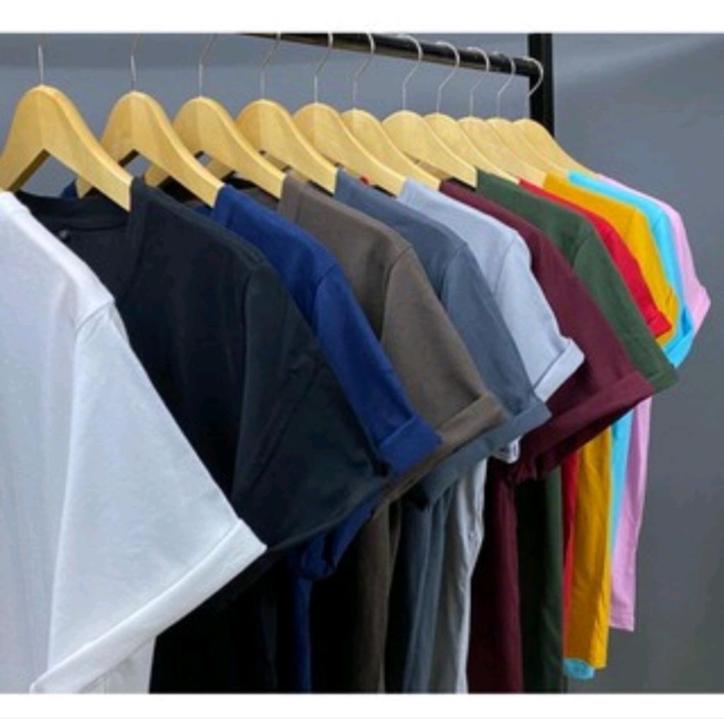 Kaos Polos Pria Dewasa M-XXL