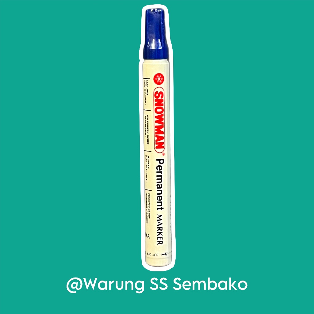 

Snowman Spidol Permanen tinta biru 1 pcs
