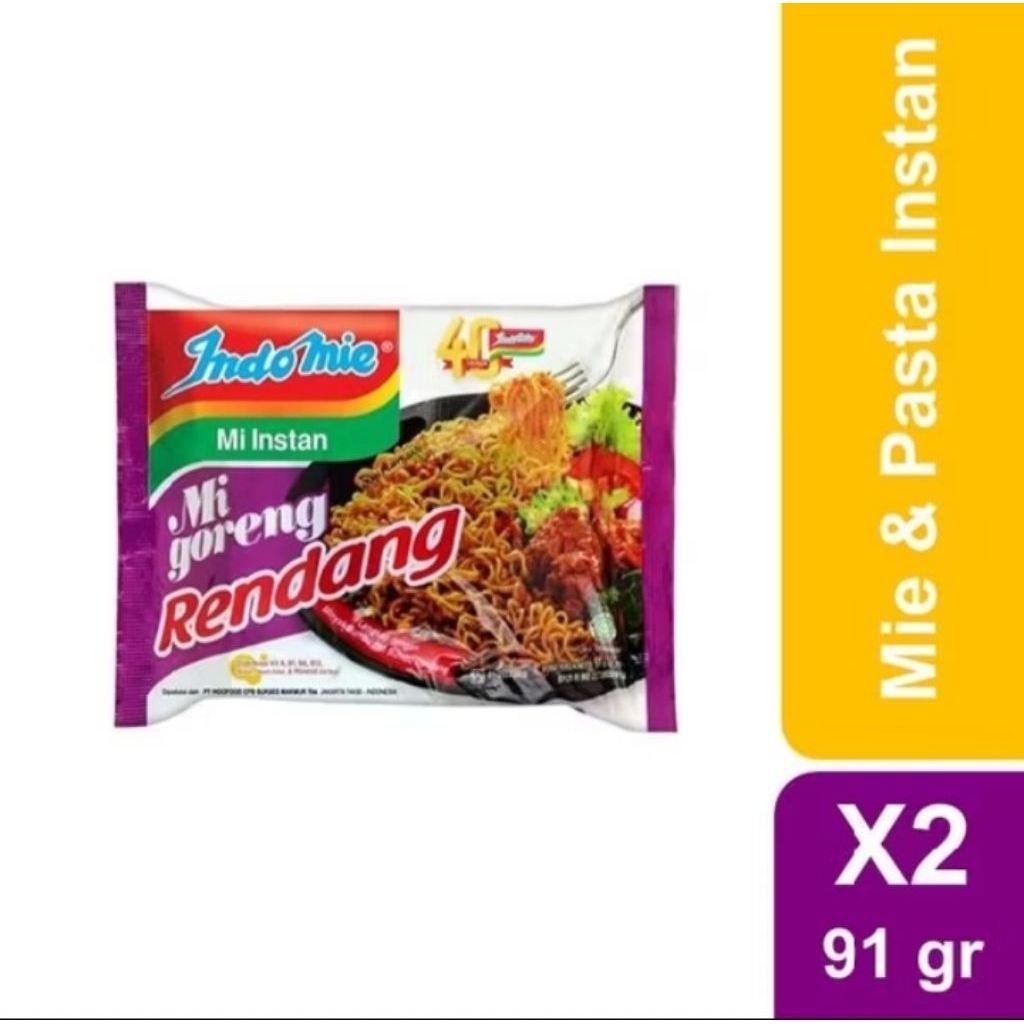 

Indomie Goreng Rendang 91 gr x 2 pcs