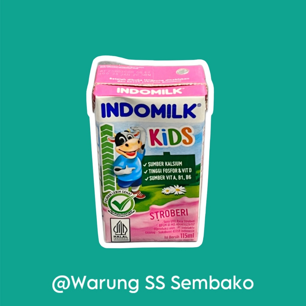 

Indomilk Kids Susu Strawberry kotak 115ml