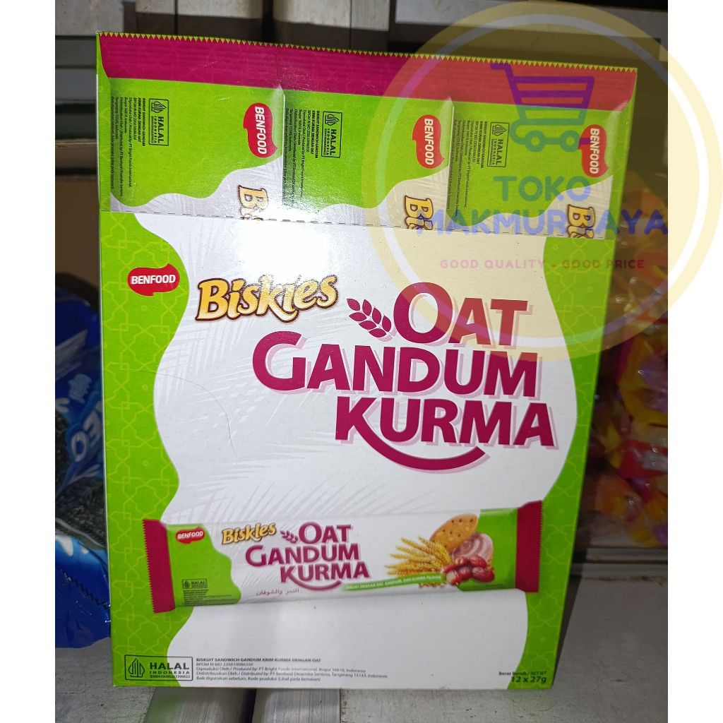 

BISKIES OAT GANDUM KURMA BOX | 12pcs