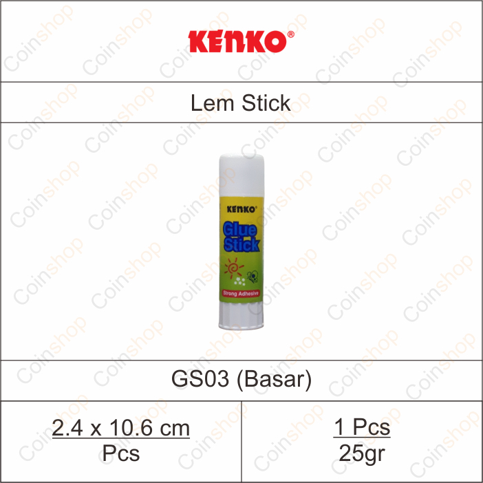 

Kenko GS03 Lem Stik Glue Stick 25gr Besar Per Pcs