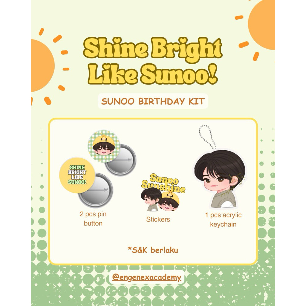 FREEBIES SUNOO BIRTHDAY - SHINE BRIGHT LIKE SUNOO