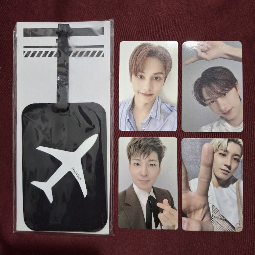 [Bundle] SEVENTEEN Membership Luggage Tag Pilot Jun Wonwoo Photocard