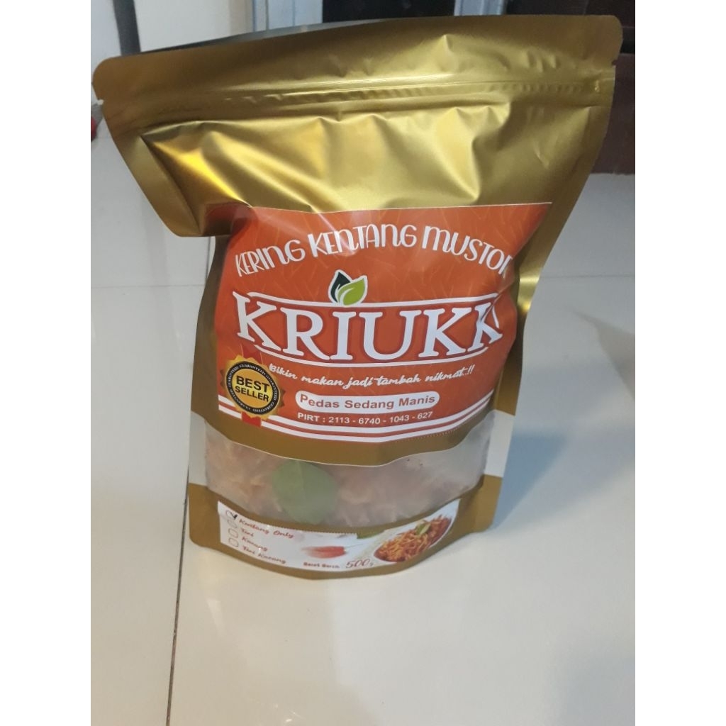 

KENTANG MUSTOFA Kriukk 500Gr Pedas Sedang Kentang Only / Kentang Goreng / Kering Kentang Mustofa