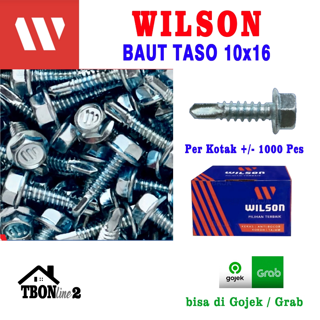 Baut Baja Ringan Baut Taso 10x16 Wilson