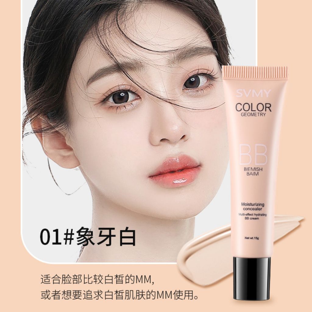 BB Blemish Balm Color Geometry Concealer Cream 15gr Hydrating Moisturizing Multi-effect Natural shad
