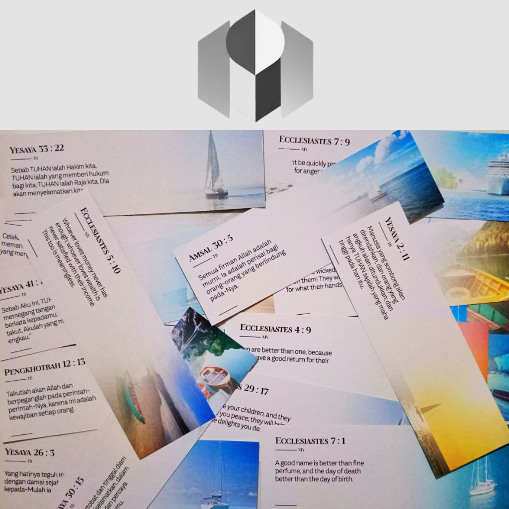 

Bookmark The Boat (Pembatas Buku 2 sisi - 5x15 cm dengan kutipan ayat Alkitab)