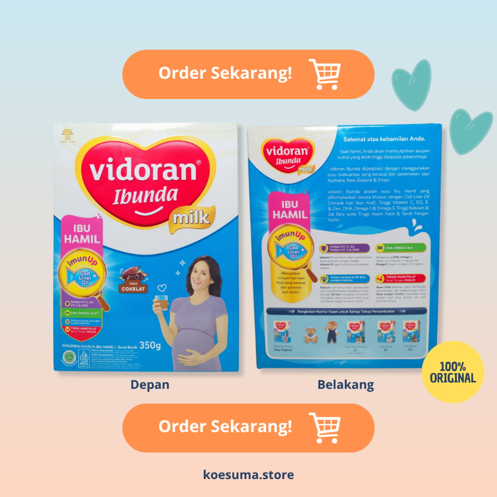 RK Susu Vidoran Ibunda Susu Ibu Hamil 350gr COKLAT