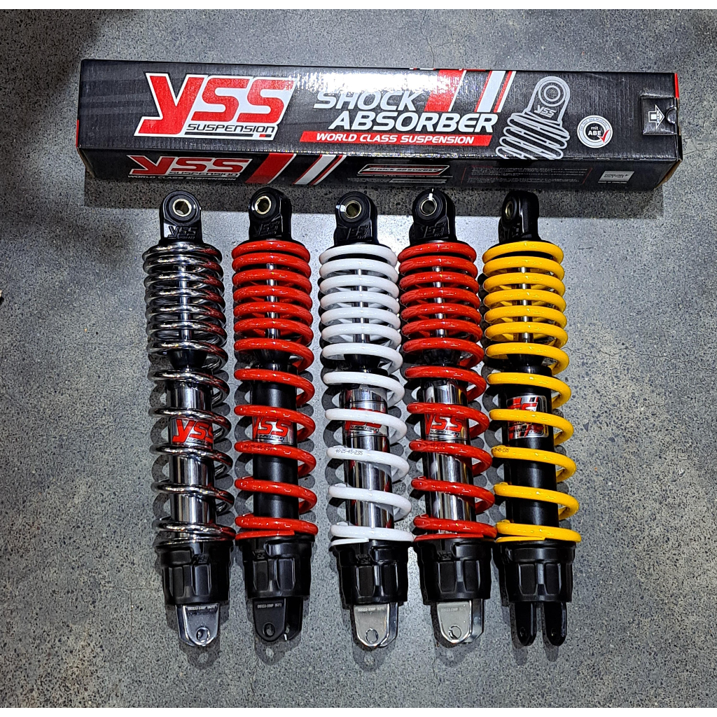 YSS ALL NEW PRO PLUS SKOK BELAKANG MATIC 330mm TANPA TABUNG VARIO125 HITAM ; KUNING ; MERAH ; CHROM
