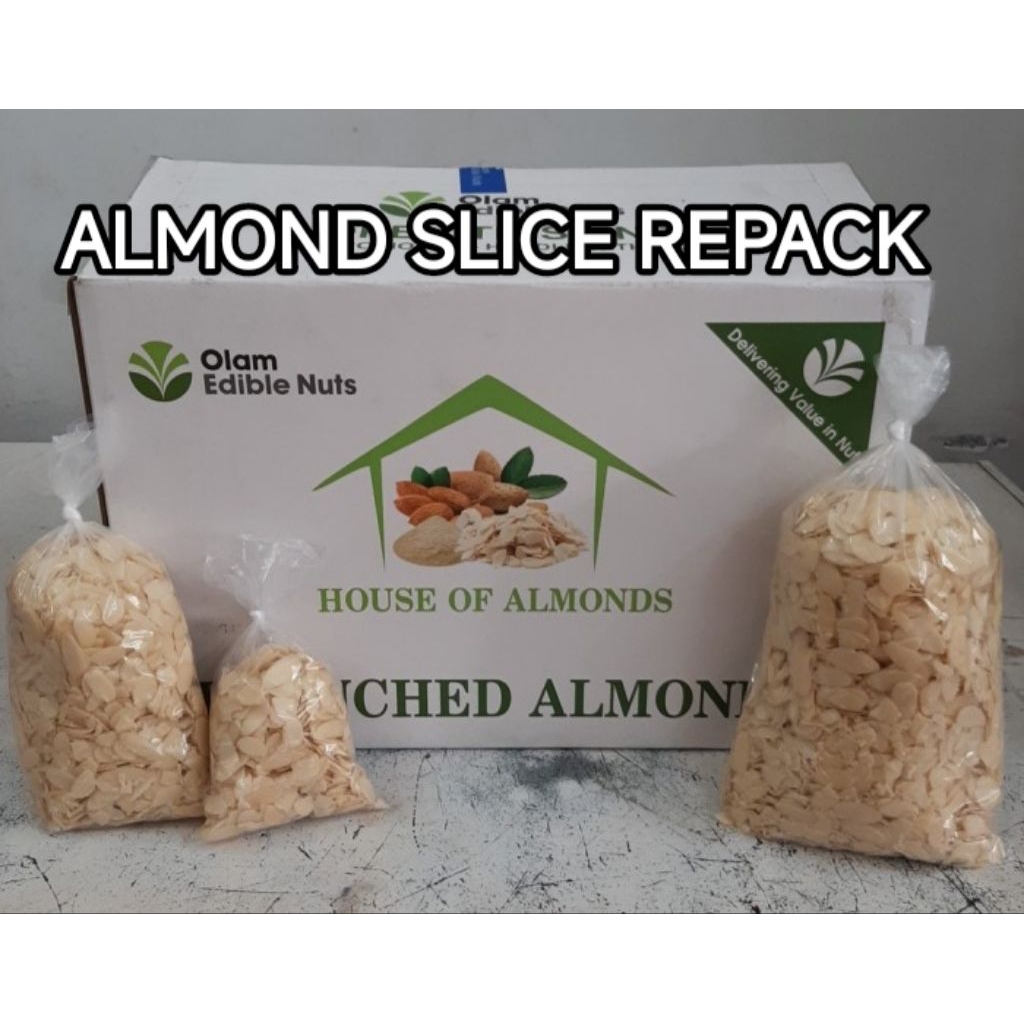 

ALMOND SLICE REPACK 100 GRAM / 250 GRAM