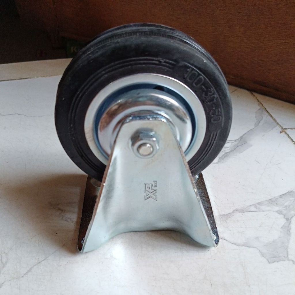 RODA KARET 4 INCHI MATI HARGA 1PCS RODA TROLI 4" MATI