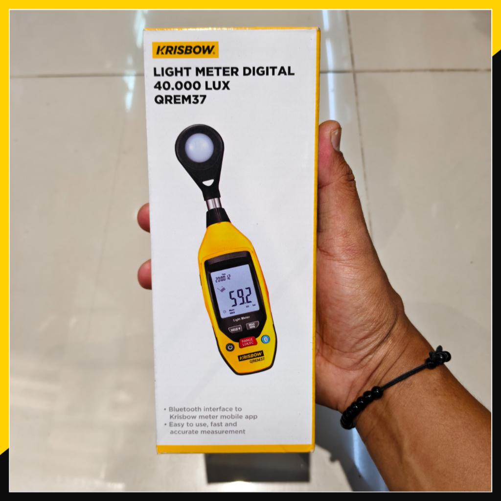 Krisbow Alat Ukur Light Meter Digital 40.000 Lux