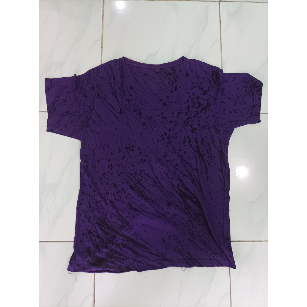 Kaos Lengan Pendek Pria - Ungu Tua