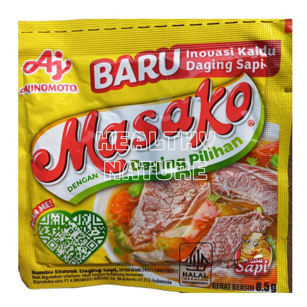

Masako bumbu kaldu sapi 12 x 8.5g