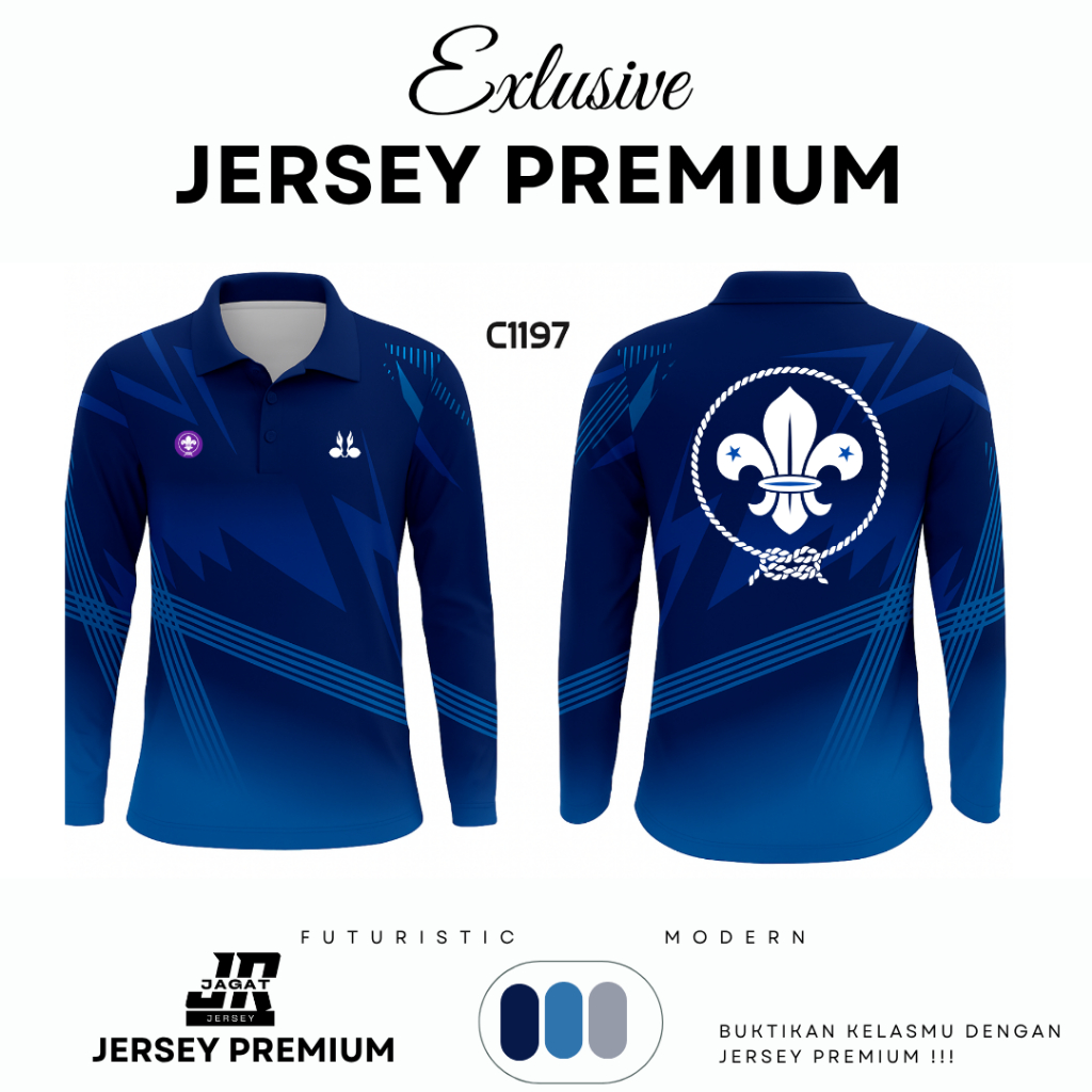 BAJU JERSEY PDH / PDL PRAMUKA FULL PRINTING FREE CUSTOM