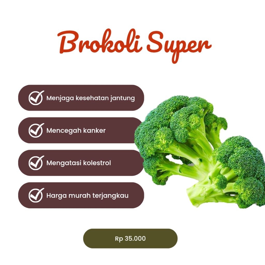 

Brokoli Super 1Kg murah