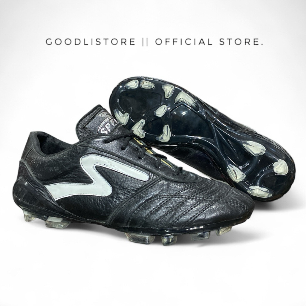 sepatu bola specs bahan kulit asli sudah jahit sol