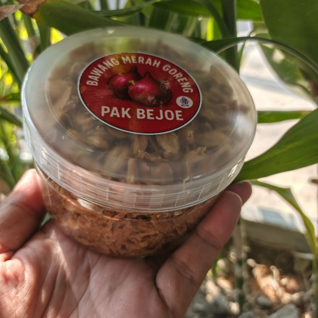 

bawang merah goreng tanpa campuran kemasan toples isi 170gram