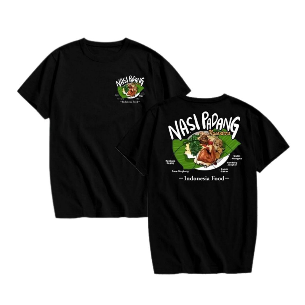 KAOS NASI PADANG//KAOS INDONESIA FOOD