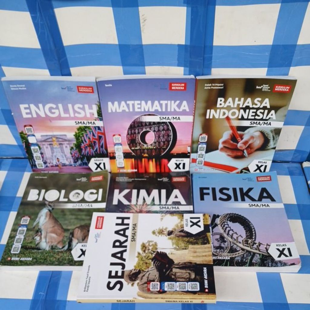 Buku Paket SMA/MA Kurikulum Merdeka Bumi Aksara Kelas 11 Bahasa Indonesia/Matematika/English/Sejarah