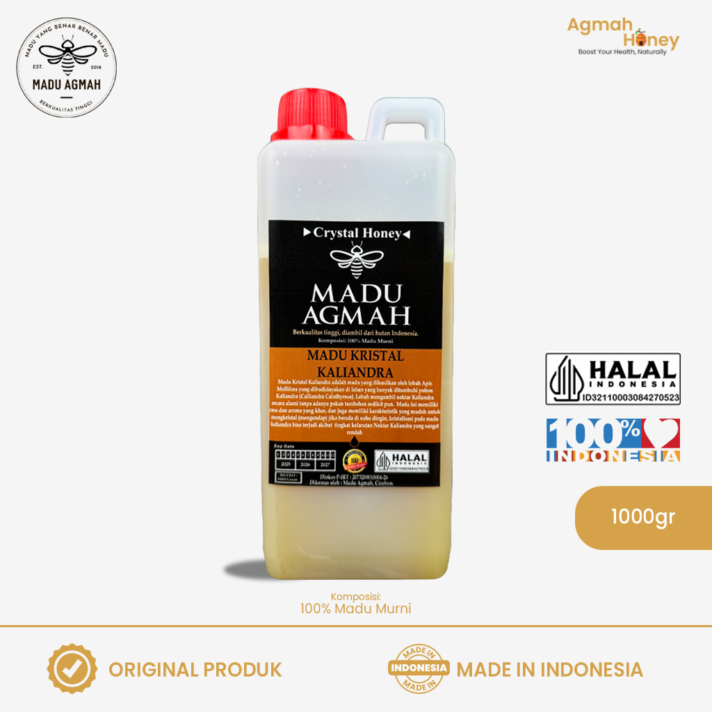 

Madu Agmah Kristal Kaliandra Premium Apis Mellifera (All Size) Raw Honey - 100% Murni & Asli - Meningkatkan Napsu Makan