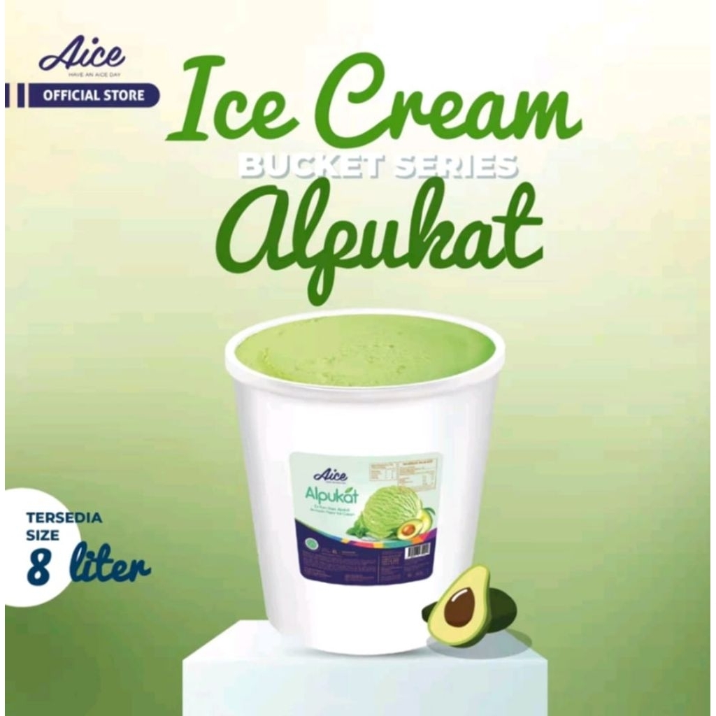 

ICE CREAM AICE 8 LITER RASA ALPUKAT