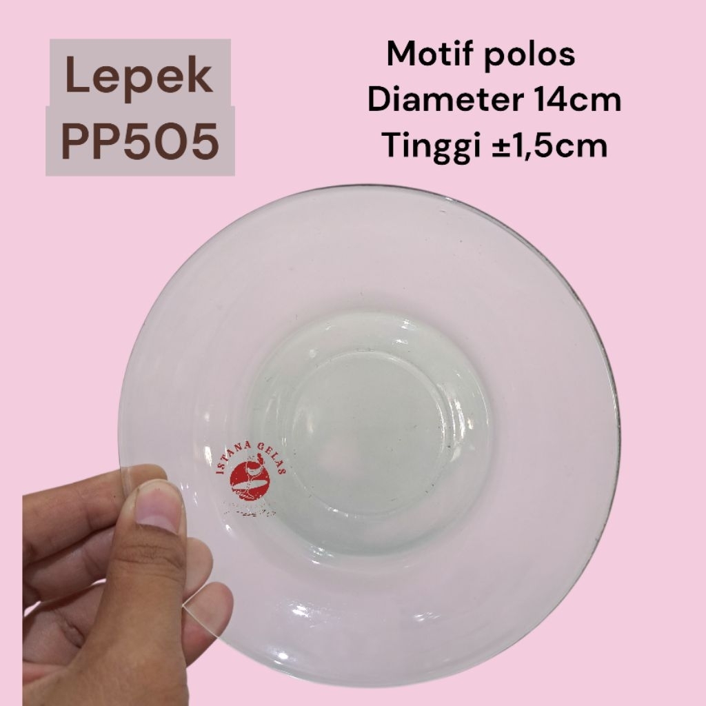 Lepek Kaca Polos PP505 Tatakan Gelas