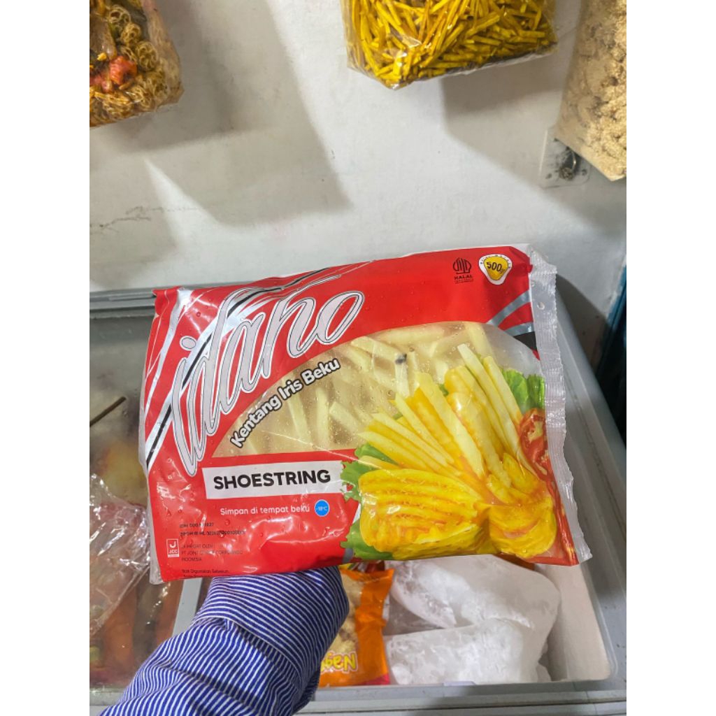 

Idaho Kentang Iris Shoestring 500gr