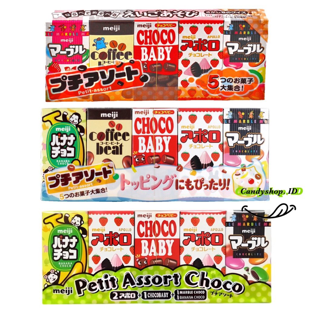 

MEIJI MINI CHOCOLATE ASSORTMENTJAPAN [ MIX 5 VARIAN RASA]